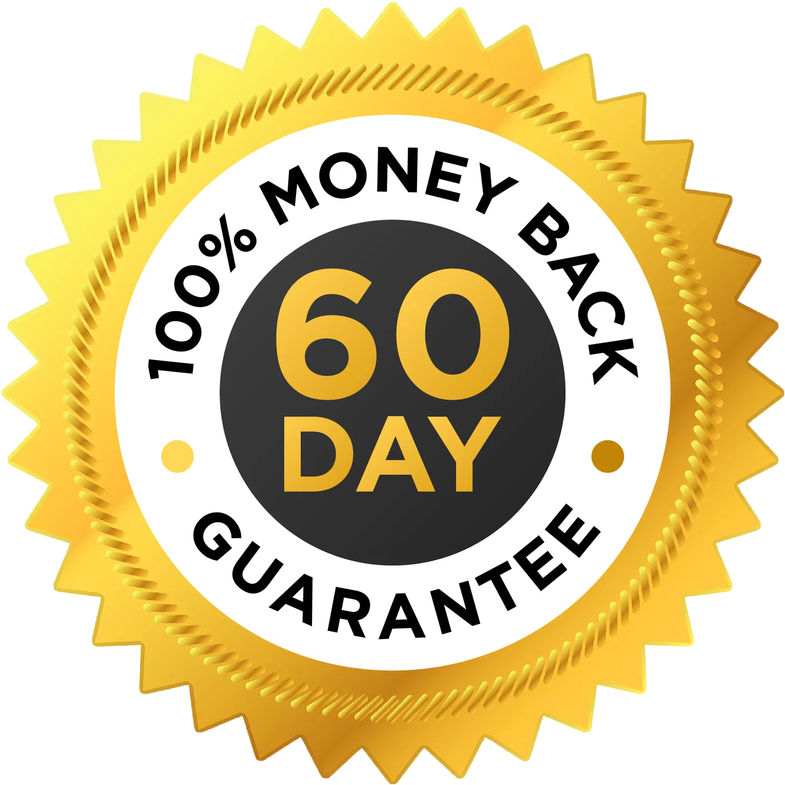 60 days Money back 100 % Guarantee